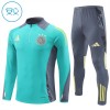 Sudadera De Entrenamiento Ajax Cremallera De Cuarto 2024-25 Verde - Niño